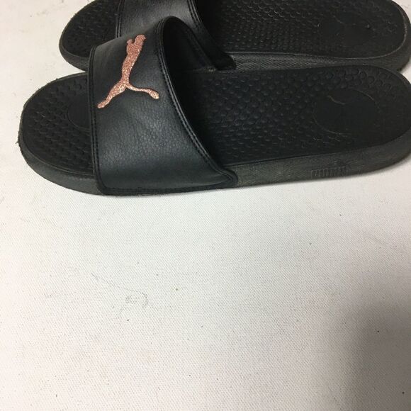 Puma cool cat Rose gold glitter slides sandals SZ8 - Picture 6 of 8